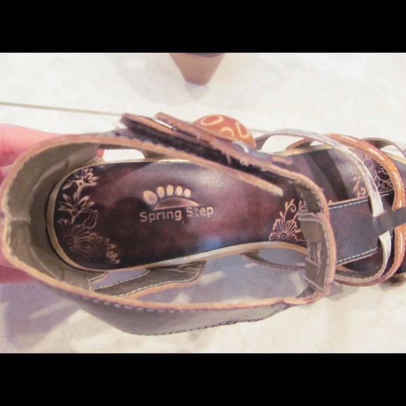 Cute Spring Step Pleasure Colorful Sandals 40 US 9M - Picture 5 of 11